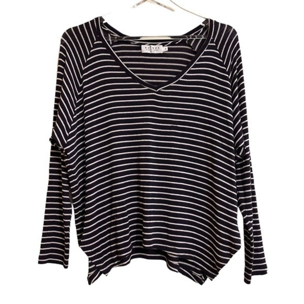 VELVET by graham & spencer LONG SLEEVE SWEATERWOMANS SIZE SMALL NAUTICAL